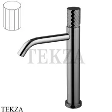 FIMA Carlo Frattini Spillo TECH V Смеситель для раковины, с донным клапаном F3031TLXSVCS, Brushed black chrome