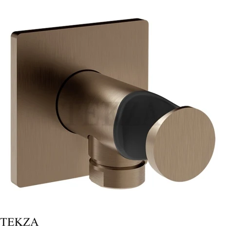 Gessi Incastri Держатель для душевой лейки с выводом воды 73061-761, бронза Coffee