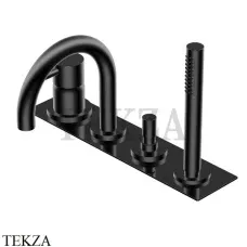 Ritmonio Diametro35 S Смеситель для ванны с гарнитуром PR52EG102 C04, черный матовый