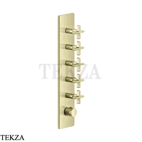 Gessi INCISO WELLNESS Термостат 5 выходов, внешняя часть 58230-710, Brass PVD