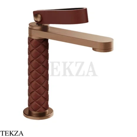 Gessi Pelle Laccetto Смеситель для раковины, без гарнитура, 78402-445, Red Cherry/Copper Br. PVD