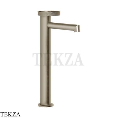 Gessi ANELLO Смеситель для раковины высокий, без донного клапана 63304-149, Finox Brushed Nickel