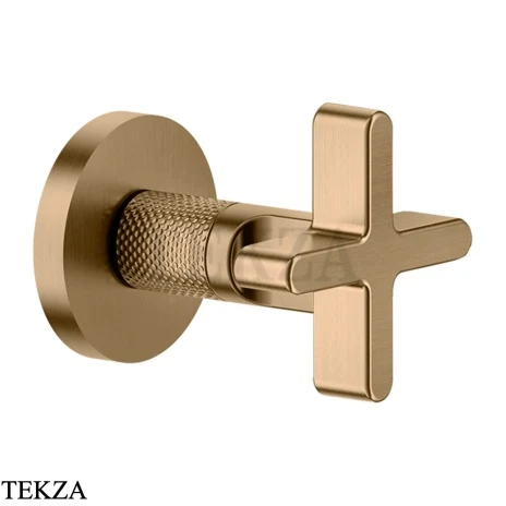 Gessi INCISO WELLNESS Запорный вентиль, внешняя часть 58363-726, Warm Steel Br. PVD
