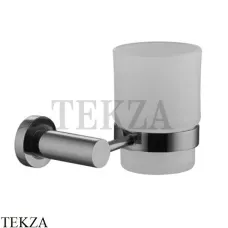 FIMA Carlo Frattini ROTOLA Стакан настенный, стекло матовое F6003/1CS, Brushed black chrome