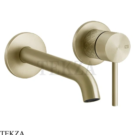 Gessi 316 INTRECCIO Смеситель для раковины, внешняя часть 54186-727, Brushed Brass PVD