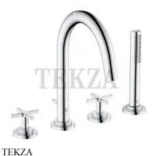 Kludi NOVA FONTE Classic Смеситель для ванны, комплект 204250520, хром глянец