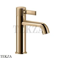 Gessi INCISO Смеситель для раковины низкий, с донным клапаном 58001-735, Warm Bronze