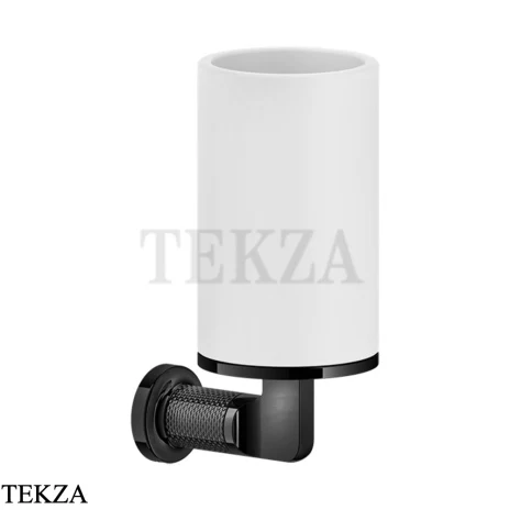 Gessi INCISO accessories Стакан настенный для зубных щеток, белый 58507-706, Black Metal