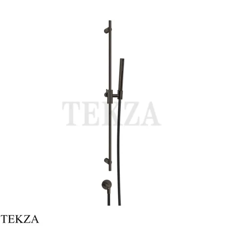 Gessi ANELLO Штанга в комплекте с душевой лейкой и выводом 63482-187, Aged Bronze