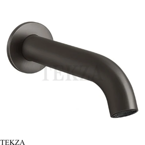 Gessi 316 BATH Излив для ванны настенный 54008-707, Black Metal Brushed PVD
