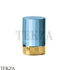 Fantini Venezia Ручка хрусталь - прозрачный светло синий 2901N748CE, Золото плюс