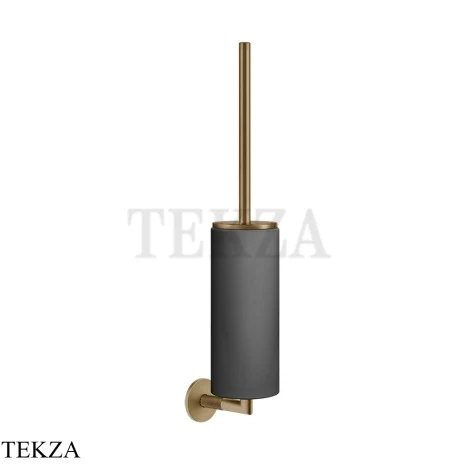 Gessi ANELLO Туалетный ершик настенный, композит черный 63720-726, Warm Steel Br. PVD