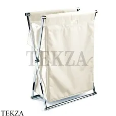 Decor Walther Cross WB Корзина для белья напольная 0507755, хром глянец-белый