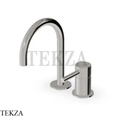 Zucchetti Pan Смеситель для раковины, без гарнитуры ZP6224.C8, nickel глянец