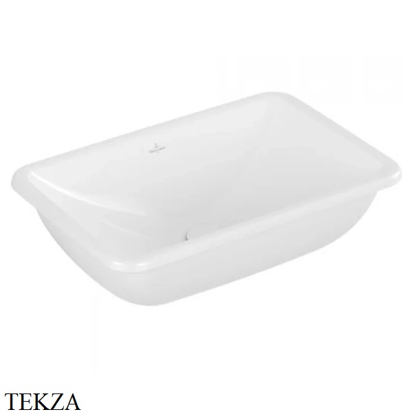 Villeroy & Boch Loop&Friends Раковина встраиваемая сверху с переливом 4A660001, белый глянец