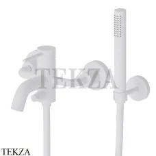 Newform XT Смеситель для ванны с изливом, с гарнитуром, 4240C.01.014, белый матовый