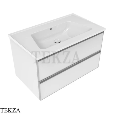 Flaminia Bloom тумба подвесная Cubika без раковины 85×50×50 см, 2 ящика, белый матовый