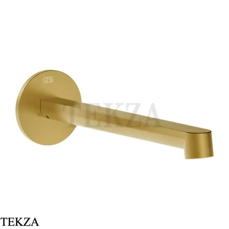 Gessi Ludovica Излив для раковины на стену 76102-716, золото Brushed