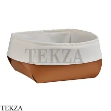 ADJ Корзина-ёмкость для хлеба 15x15 см 0039.09/30, коньяк/бордо