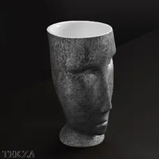 Kerasan Artwork Раковина свободностоящая MOLOCO, слив в стену 474083, Ruggine