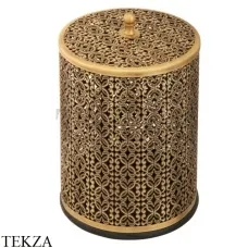 Migliore COMPLEMENTI Ведро мусорное ажурное 5л с крышкой 24254, бронза classic