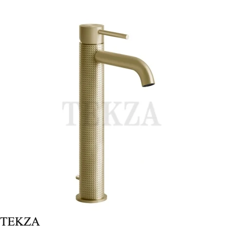 Gessi 316 CESELLO Смеситель для раковины, с донным клапаном 54404-727, Brushed Brass PVD