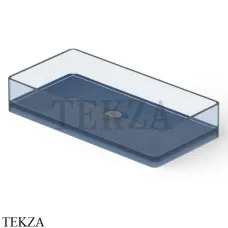 Dea Design Washbasins Раковина настольная 80х40 см Glasstech DD9010 800 R7, Royal Blue R7