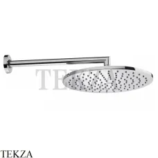 Bossini COSMO Верхняя круглая лейка 280 с кронштейном 35 см H70596H.030, хром глянец