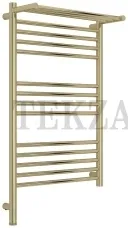 Сунержа Богема 3.1 Полотенцесушитель электрический с полкой 800х500 МЭМ левый 020-6006-8050, Шампань глянец