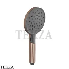 Gessi Shower Душевая лейка 3-х позиционная с черным диском 47350-708, Copper Brushed