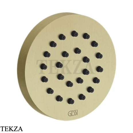 Gessi INCISO SHOWER Боковая форсунка круглая 32971-727, Brushed Brass PVD