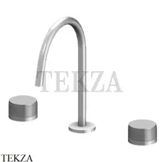 Gattoni MD Смеситель для раковины на 3 отверстия, San Giulio, с донным клапаном MD100/23C0, хром глянец