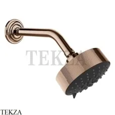 Gessi VENTI20 Верхний душ 129 с настенным креплением 65158-030, Copper PVD