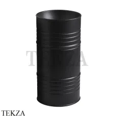 Kerasan Artwork Раковина свободностоящая BARREL, слив в стену, сифон, 474331 черный матовый