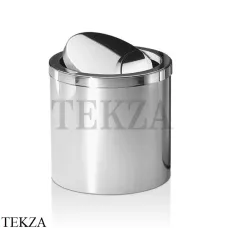 Decor Walther DW 125 Ведро для ванной с крышкой 0608070, сталь глянец