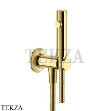 Gessi INCISO SHOWER Гигиенический душ с держателем и выводом для шланга 58153-246, Gold PVD