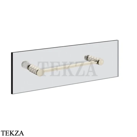 Gessi Pelle Tresse Полотенцедержатель для крепления на стекло, 30 см 78711-433, Crème/ Nickel PVD