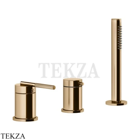 Gessi INGRANAGGIO Смеситель для ванны, без излива 63547-735, Warm Bronze PVD