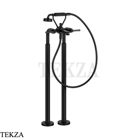Gessi VENTI20 Смеситель для ванны напольный с гарнитуром 65128-299, Black XL
