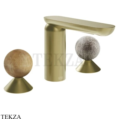 Gessi Perle Смеситель для раковины на 3 отв., без гарнитура 74365-727, шампань Brushed