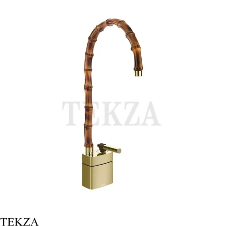Gessi Jacqueline Смеситель для раковины средний, без донного клапана 77033-710, шампань глянец