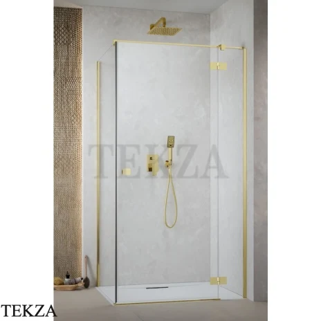 Radaway Essenza KDJ Душевая дверь 100 см, левая, 1385040-09-01L, золото глянец