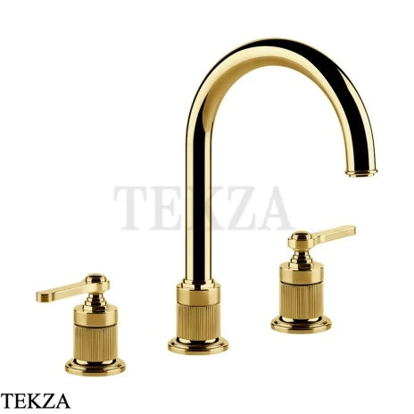 Gessi VENTI20 Смеситель для раковины зонтичный, с донным клапаном 65015-246, Gold PVD