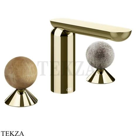 Gessi Perle Смеситель для раковины на 3 отв., без гарнитура 74365-710, шампань глянец