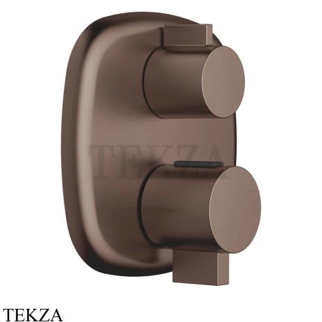 Dornbracht COYA Термостат для душа 3 потока, внешняя часть 36427404-43, Dark Bronze сатинированный (PVD)