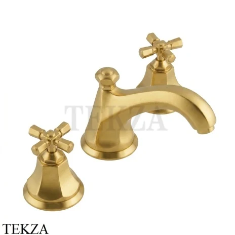 Nicolazzi TEIDE FOUR Смеситель для раковины, с донным клапаном 1908SG45, Satin Gold