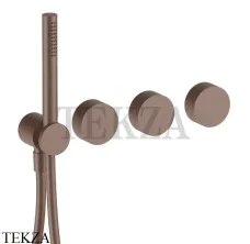 Fantini AF/21 Смеситель для душа, с гарнитуром, внешняя часть 27P9A817B, Matt Copper PVD