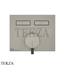 Gessi HI-FI Однорычажный смеситель, на 2 потока, внешняя часть 63079-149, Finox Brushed Nickel