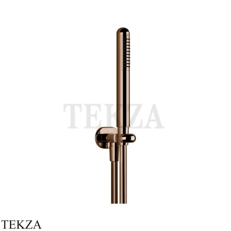 Gessi Goccia Душевой комплект с душевой лейкой и выводом для воды 33773-030, Copper PVD