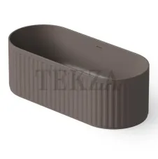 Dea Design Stripes Ванна отдельностоящая овальная 170x72 Solid Surface DD8804 1700 6, Grey Brown №6
